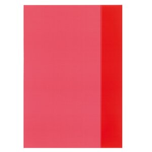 Protège-cahiers format A4 en PP rouge transparent HERLITZ