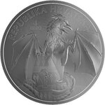 Pièce de monnaie en Argent 4 Euro g 31.1 (1 oz) Millésime 2024 TRSAT DRAGON