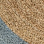 vidaXL Tapis fait à la main Jute avec bord vert olive 180 cm