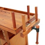 vidaXL Établi avec tiroirs et étaux 192x62x83 cm Bois massif d'acacia