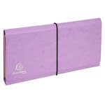 Pochette Trieur Carte Multicolore 6 Compartiments Aquarel - 26x13cm - Couleurs Assorties - X 4 - Exacompta