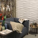 WallArt Panneaux muraux 3D Waves 12 Pièces GA-WA04