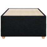 vidaXL Cadre de lit Noir 90x200 cm Tissu