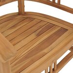 vidaXL Chaises de jardin 2 Pièces Bois de teck solide