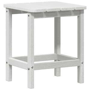 vidaXL Table d'appoint Blanc 38 x 38 x 46 cm Polyéthylène