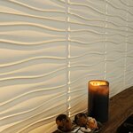 WallArt Panneaux muraux 3D Flows 12 Pièces GA-WA14