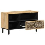 vidaXL Meuble TV 80x33x46 cm bois massif de manguier