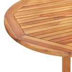 vidaXL Table pliable de jardin papillon 120x70x75 cm Bois teck solide