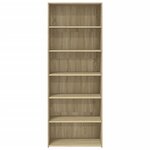 vidaXL Buffet haut chêne sonoma 70x41x185 cm bois d'ingénierie
