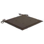 vidaXL Chaises pliables d'extérieur lot de 4 et coussins Bois d'acacia