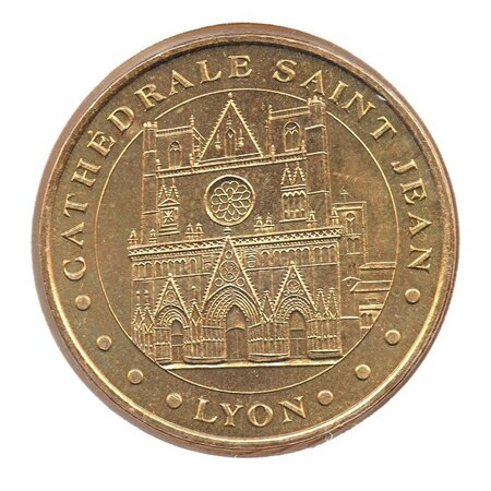 Mini médaille monnaie de paris 2007 - cathédrale saint-jean de lyon