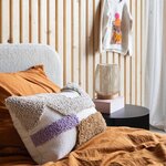 KidsDepot Coussin Kaya 50x30 cm Coton Lilas