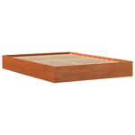 vidaXL Cadre de lit sans matelas cire marron 120x190cm bois pin massif