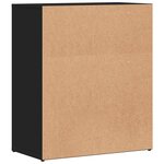 vidaXL Buffets 2 Pièces noir 60x31x70 cm bois d'ingénierie