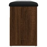 vidaXL Banc à chaussures chêne marron 82x32x45 5 cm bois d'ingénierie