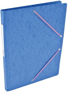 Pqt de 10 Chemises Carte Lustée Simple 24 x 32 cm avec élastiques et étiquette Assorties COUTAL