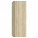 vidaXL Ensemble de meuble TV 4 Pièces Chêne sonoma Bois d'ingénierie