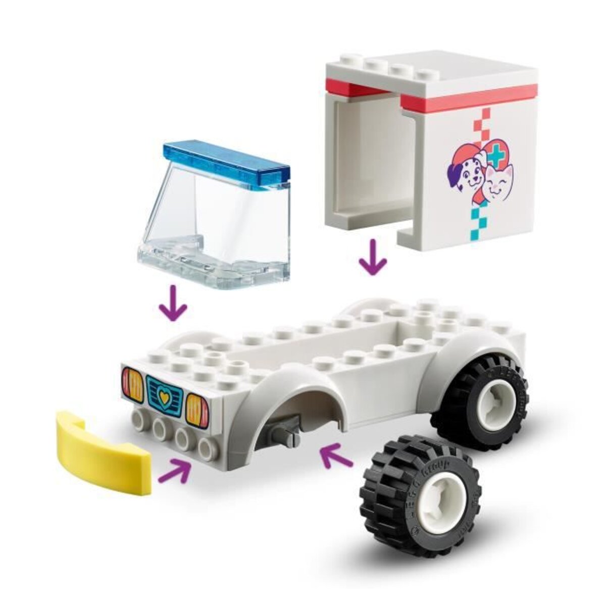 Lego friends 41394 l'hôpital de heartlake city avec mini poupées et jouet  ambulance pour filles et garçons de 6 ans et + - La Poste