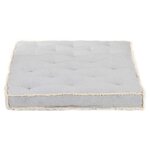 vidaXL Coussin de canapé palette Gris 120x80x10 cm