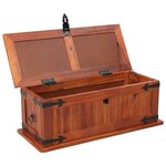 vidaXL Coffre de rangement 60x25x22 cm Bois d'acacia solide