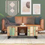 vidaXL Table basse 100x54x40 cm bois de récupération et d'ingénierie