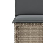 vidaXL Ensemble de bistro 3 Pièces avec coussins beige résine tressée