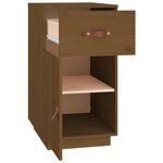 vidaXL Armoire de bureau Marron miel 40x50x75 cm Bois massif de pin