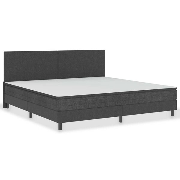 vidaXL Sommier à lattes de lit Gris Tissu 200x200 cm