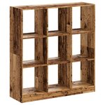 vidaXL Bibliothèque vieux bois 102x32x108 cm bois d'ingénierie