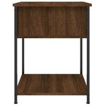 vidaXL Table de chevet chêne marron 44x45x58 cm bois d'ingénierie