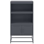 vidaXL Buffet haut vert olive 68 5x38 5x107 cm acier