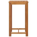 vidaXL Ensemble de bar de jardin avec coussins 3 Pièces Marron