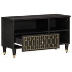 vidaXL Meuble TV 80x33x46 cm bois massif de manguier