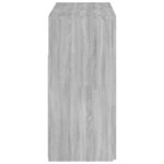vidaXL Buffet avec lumières LED sonoma gris 115 5x30x75 cm