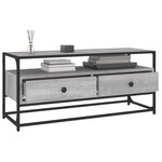 vidaXL Meuble TV sonoma gris 100x35x45 cm bois d'ingénierie