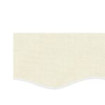 vidaXL Tissu de remplacement de cantonnière d’auvent rayure crème 4 m
