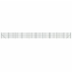 vidaXL Clôture en treillis métallique et piquet d'ancrage vert 2 2x25m