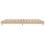 vidaXL Cadre de lit sans matelas chêne sonoma 150x200 cm