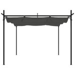 vidaXL Pergola avec toit rétractable anthracite 295x292x230 cm