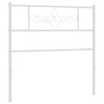 vidaXL Tête de lit métal blanc 100 cm
