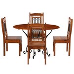 vidaXL Ensemble de tables à manger 5 Pièces bois d’acacia massif
