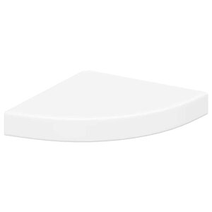 vidaXL Étagère d'angle flottante blanc 25x25x3 8 cm MDF