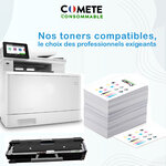 COMETE  Marque Française - TN2420 - 4 Toners Compatibles avec Brother TN2420 (ou TN2410) - Remplacement pour Toner Brother TN 2420 DCP-L2530W HL-L2310D HL-L2350DN - 4 Noirs