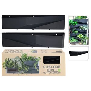 ProGarden Jardinière en cascade pour mur de jardin 2 Pièces anthracite