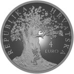 Pièce de monnaie en Argent 4 Euro g 31.103 Millésime 2024 IVANA BRLIC MAZURANIC