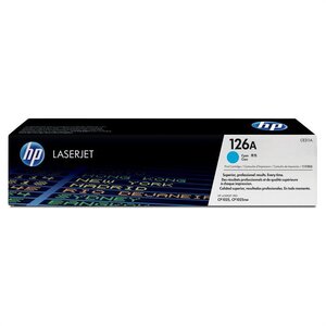 Toner original N° 126A CE311A 1000 Pages Cyan HP