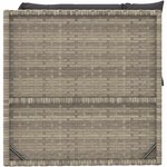 vidaXL Salon de jardin 4 Pièces avec coussins Gris Résine tressée