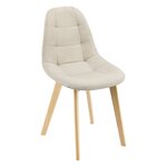 Lot de 2 chaises de salle à manger 86 x 53 x 47 cm beige 03_0006733
