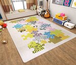 Tapis enfant Puzzle 80 x 150 cm - Beige