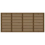 vidaXL Tête de lit murale Marron miel 166x3x91 5 cm Bois massif de pin